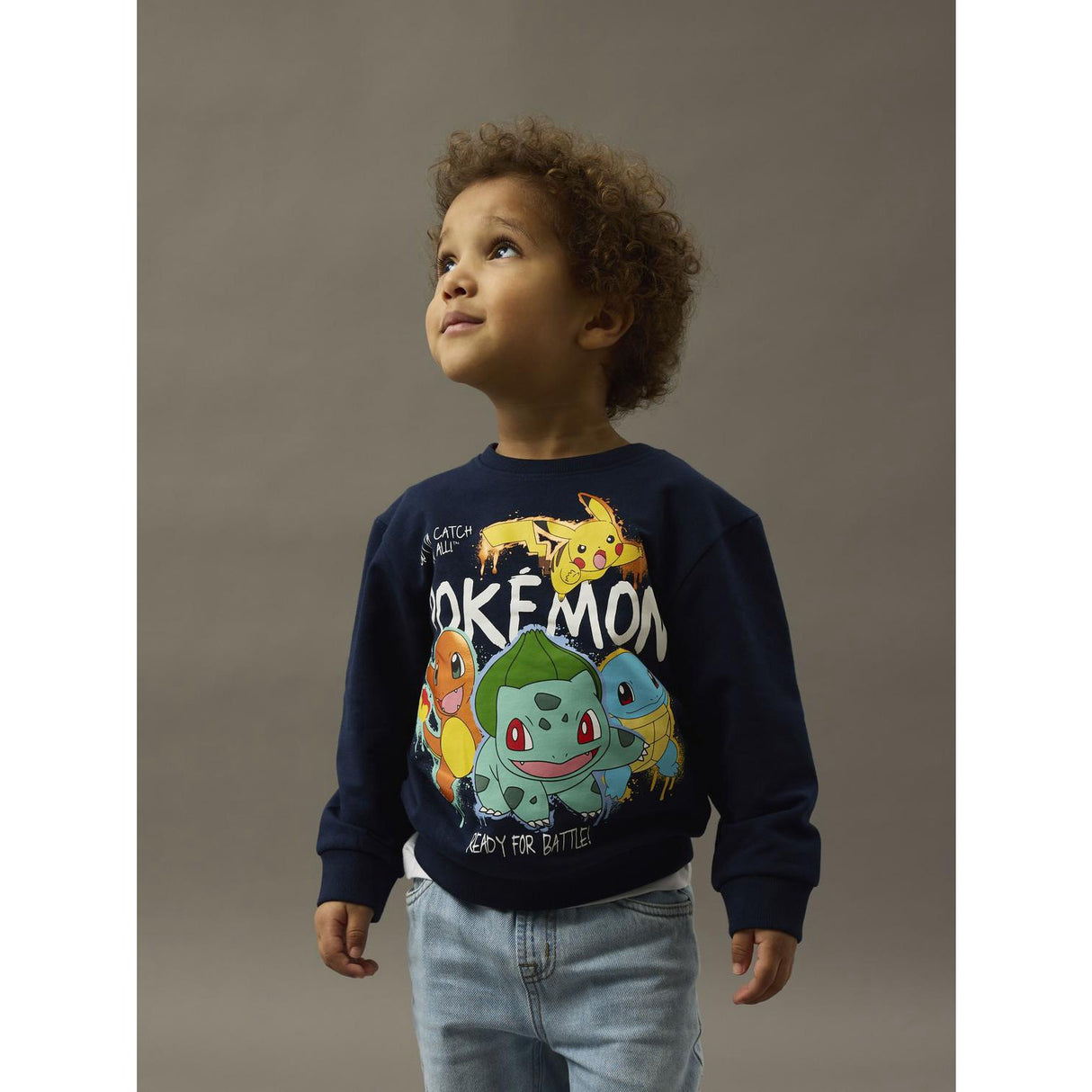 Name It Navy Blazer Nmmnoa Pokemon Nreg Sweat Bru Sky