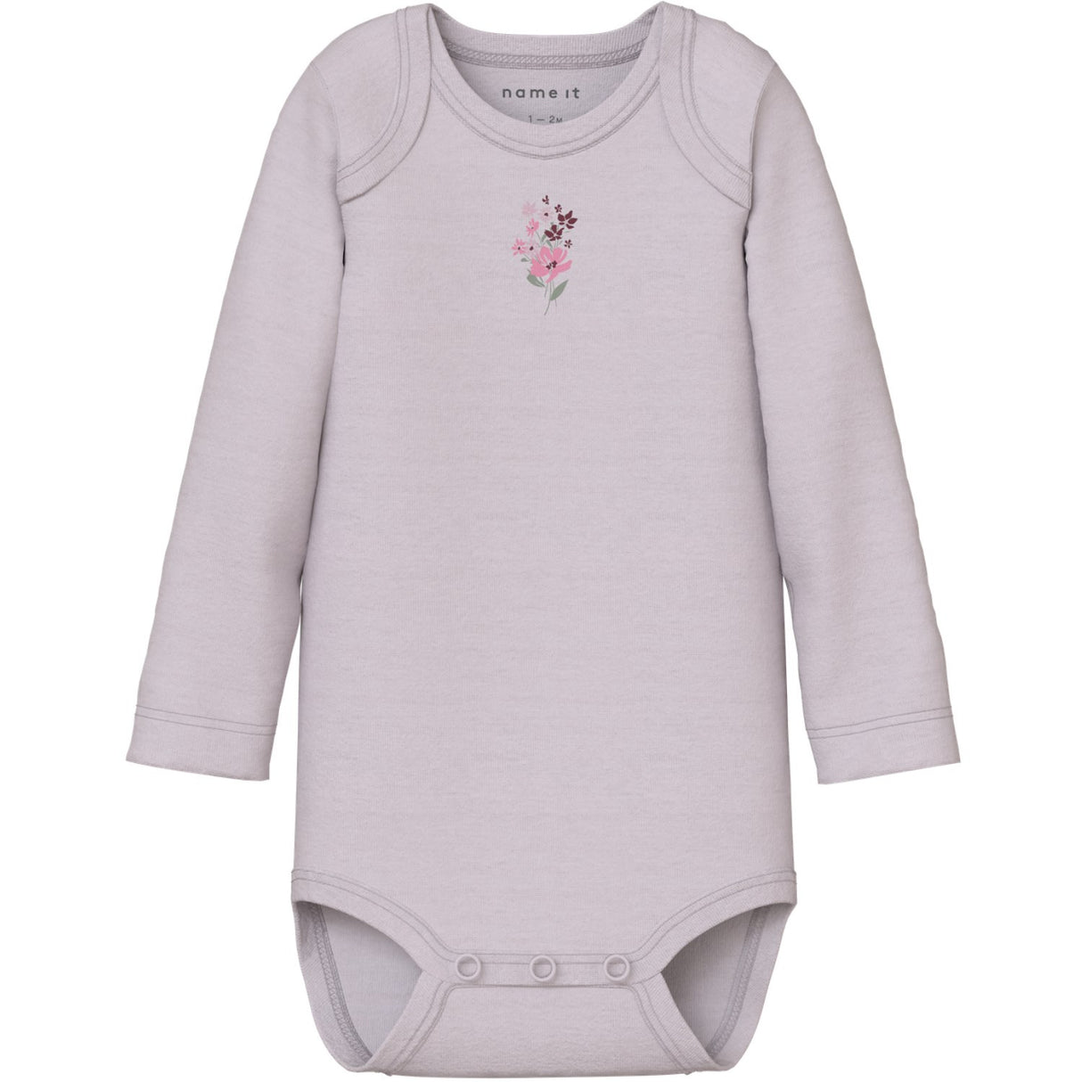 Name It Jet Stream Nbfbody 3P Ls Flower Noos