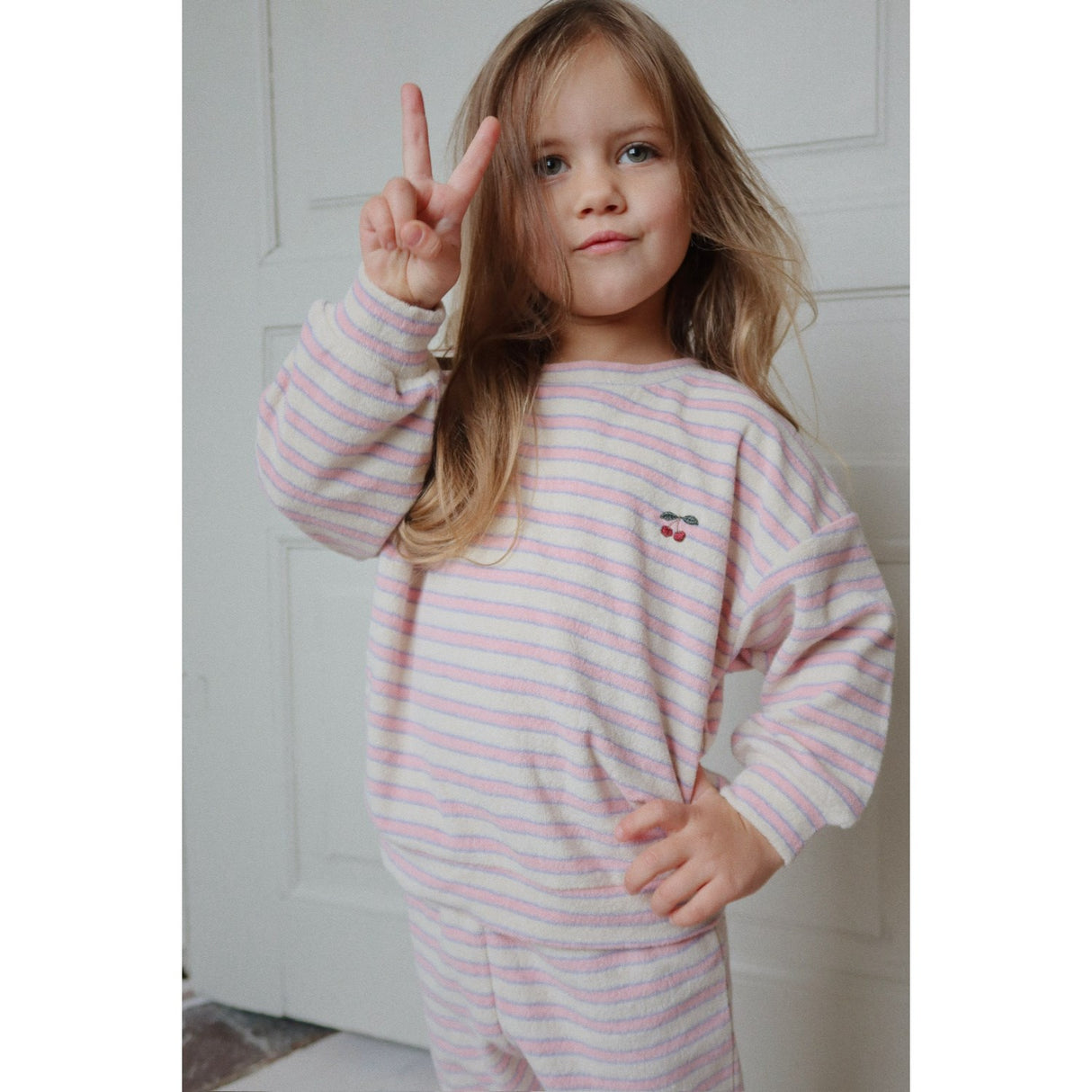 Konges Sløjd Lolly Stripe Itty Sweatshirt GOTS