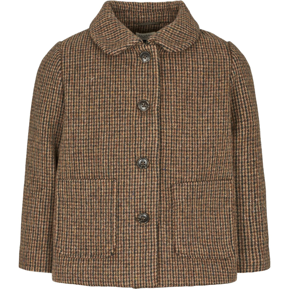 MarMar Wool Check Earthy Check Oval Jakke