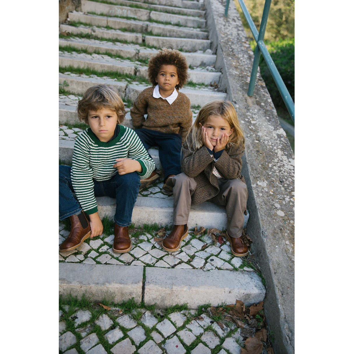 MarMar Wool Check Earthy Check Oval Jakke