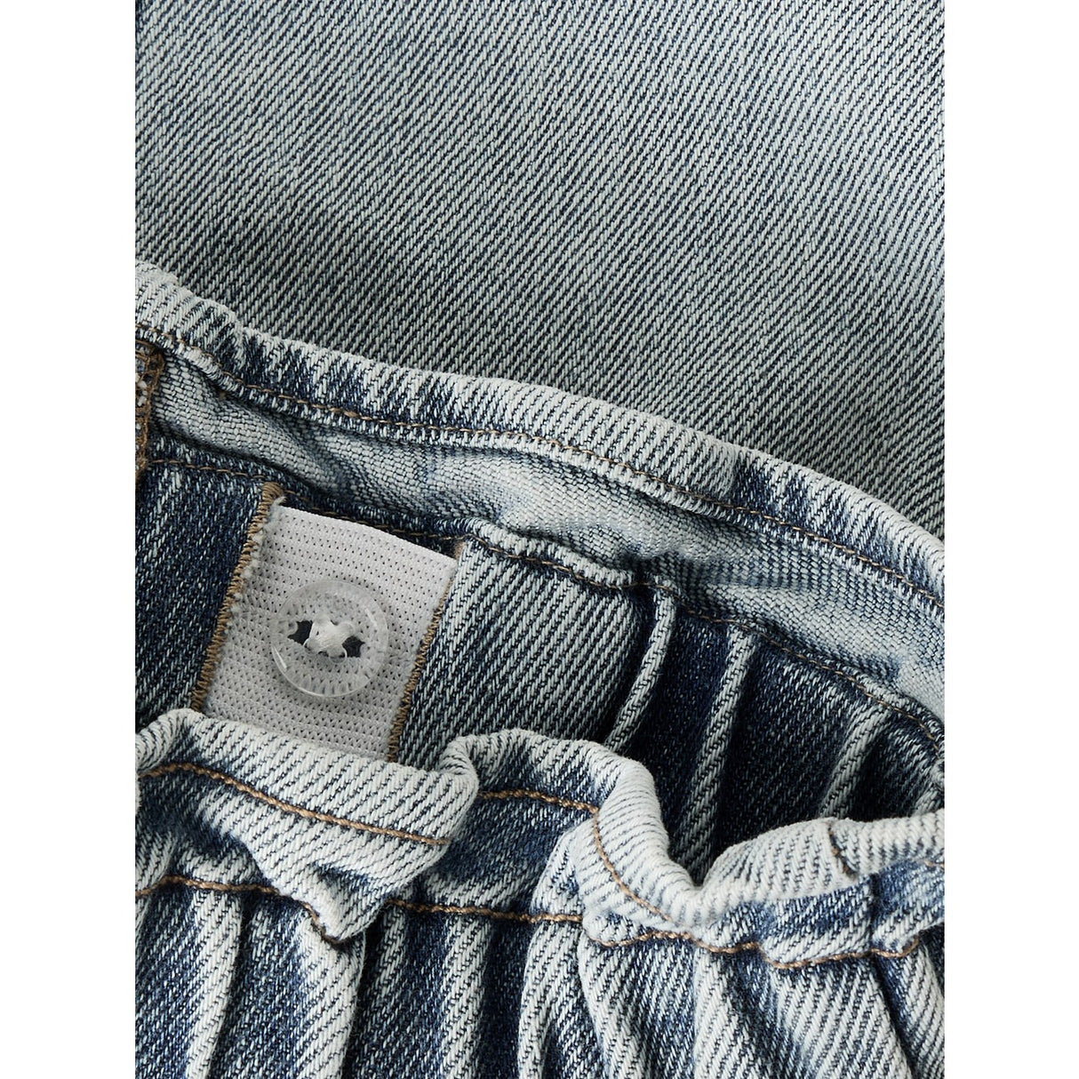 Lil'Atelier Medium Blue Denim Flower Emb Nmfdarlee Doa Dnm Nederdel 4499-Se Lil