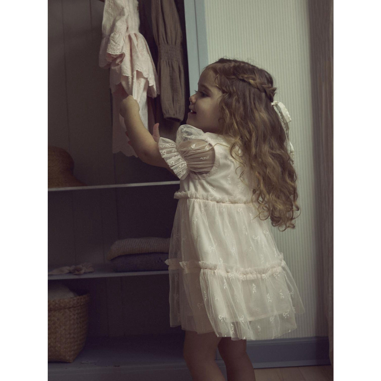 Lil'Atelier Almost Mauve Nmfrosetta Ss Loose Kjole Lil