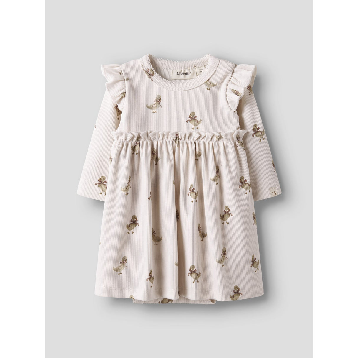 Lil'Atelier Almost Mauve Goose Nbflavo Ekn Ls Body Kjole Lil