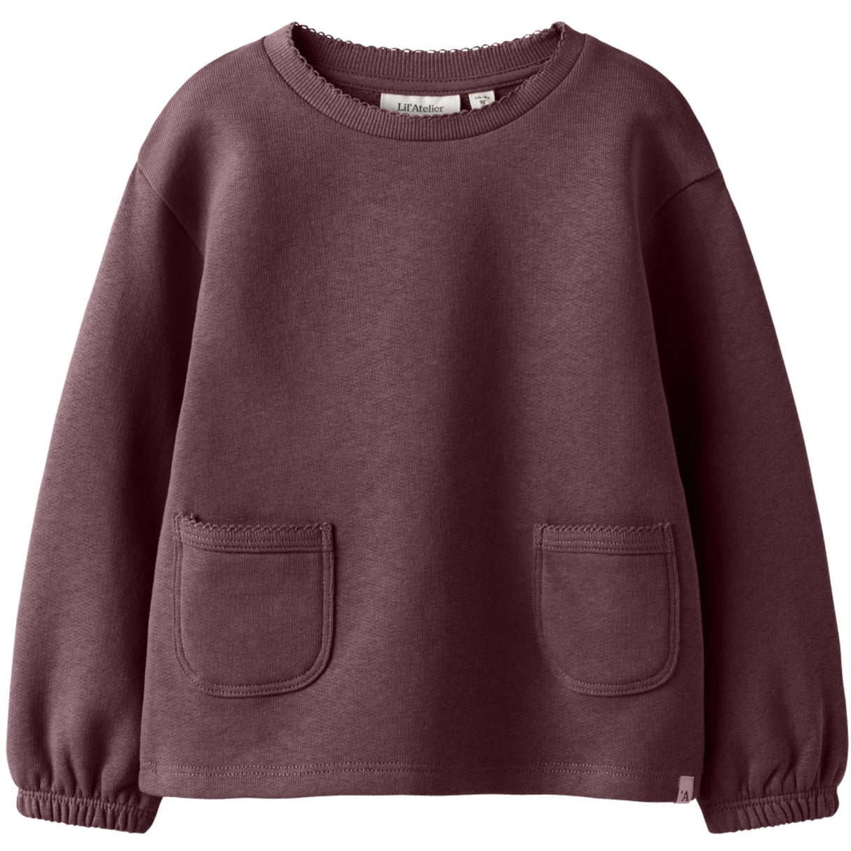 Lil'Atelier Catawba Grape Nmfkilano Rut Ls Loose Sweat Lil