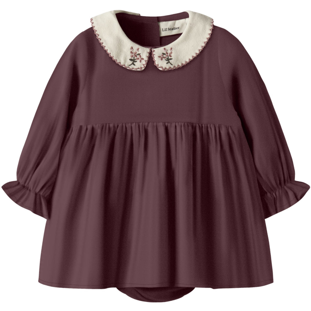 Lil'Atelier Catawba Grape Nbfrebel Ls Body Kjole Solid Lil