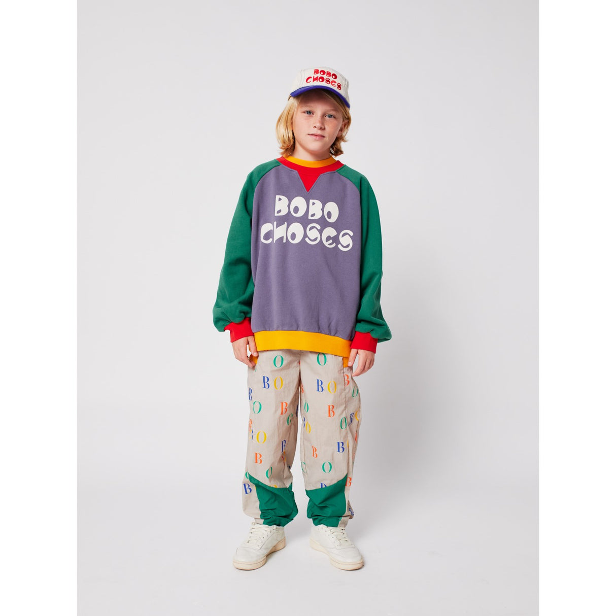 Bobo Choses Multicolor Farve Block Ranglan Sweatshirt