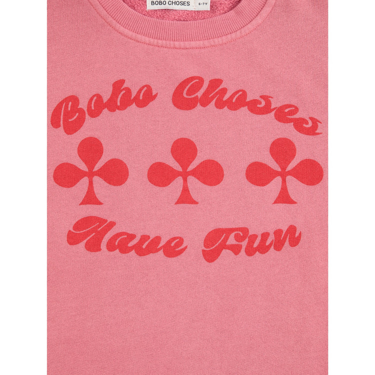 Bobo Choses Pink Have Fun Sweatshirt Kjole