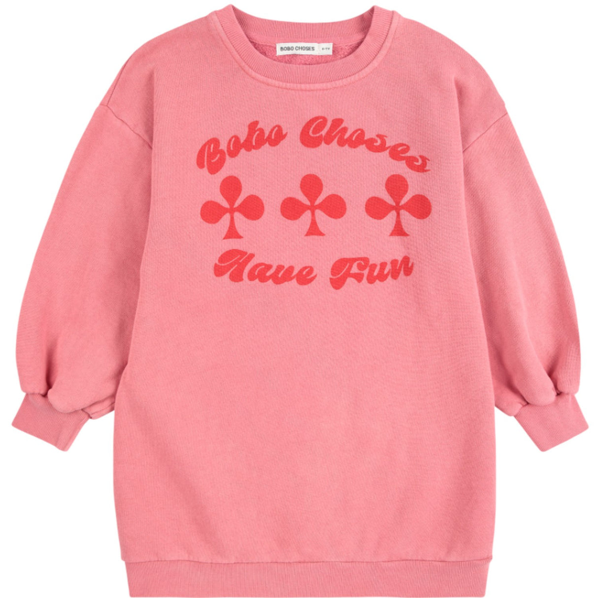Bobo Choses Pink Have Fun Sweatshirt Kjole