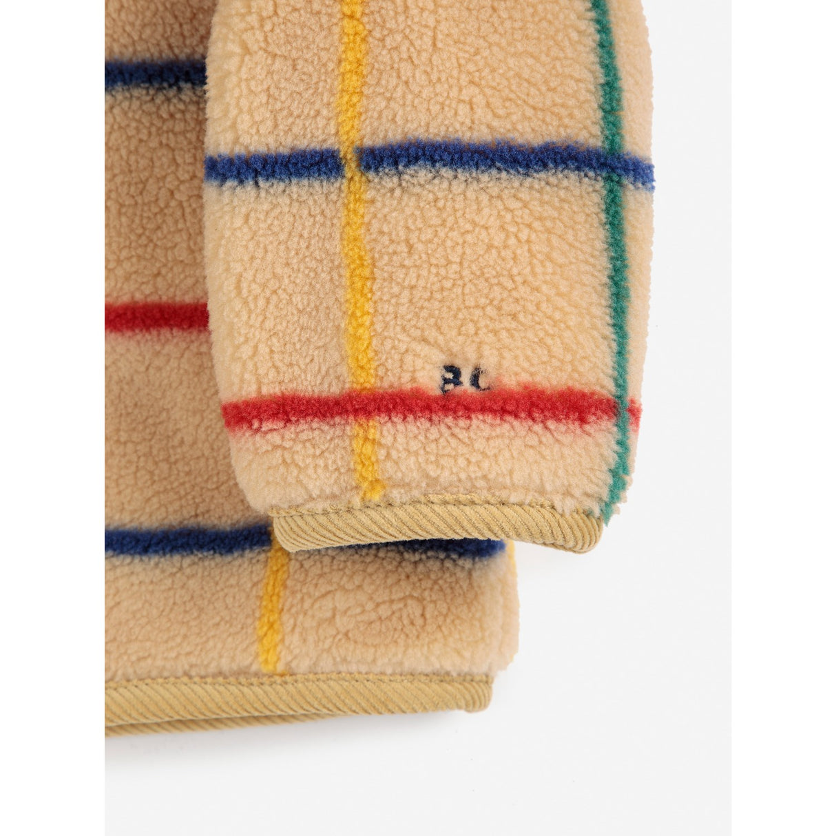 Bobo Choses Offwhite Stripe Farve Sheepskin Jakke