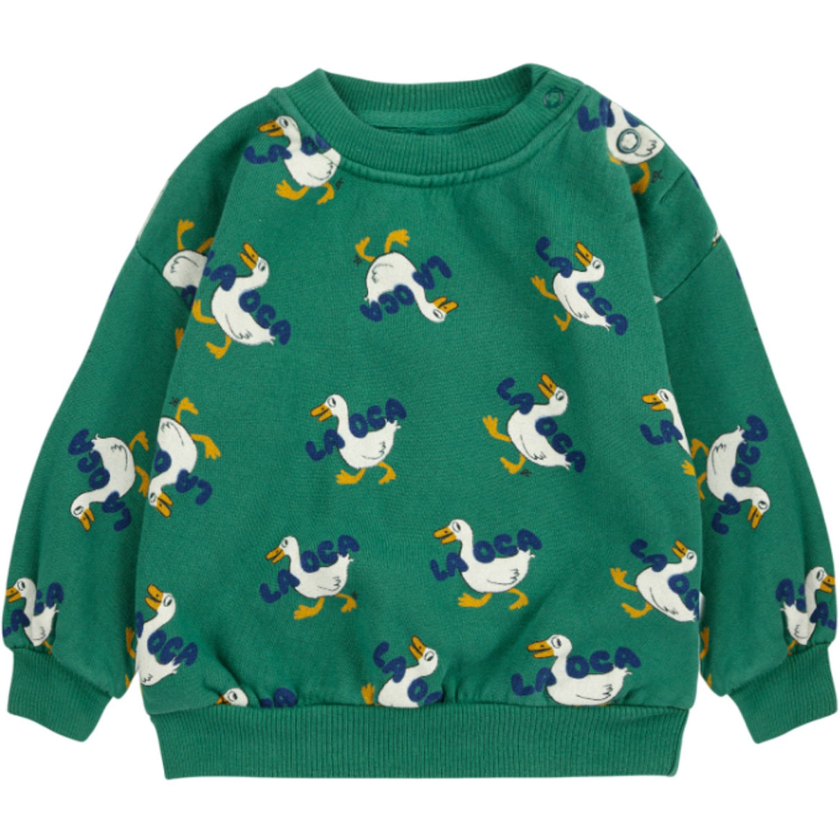 Bobo Choses Green La Oca All Over Sweatshirt