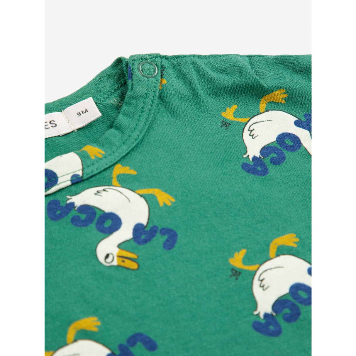 Bobo Choses Green La Oca All Over LS T-Shirt