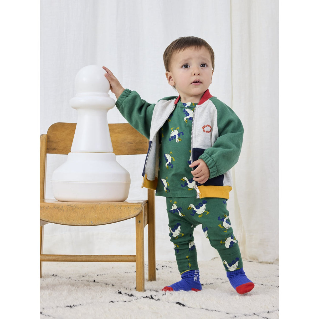 Bobo Choses Green La Oca All Over LS T-Shirt