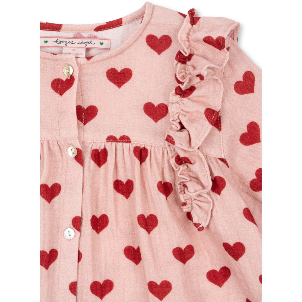 Konges Sløjd Amour Mellow Coco Flæse Skjorte GOTS