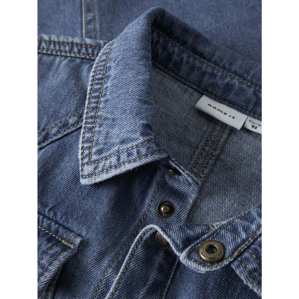 Name It Medium Blue Denim Nmmblue Oz Dnm Ls Skjorte 6677-Ov B