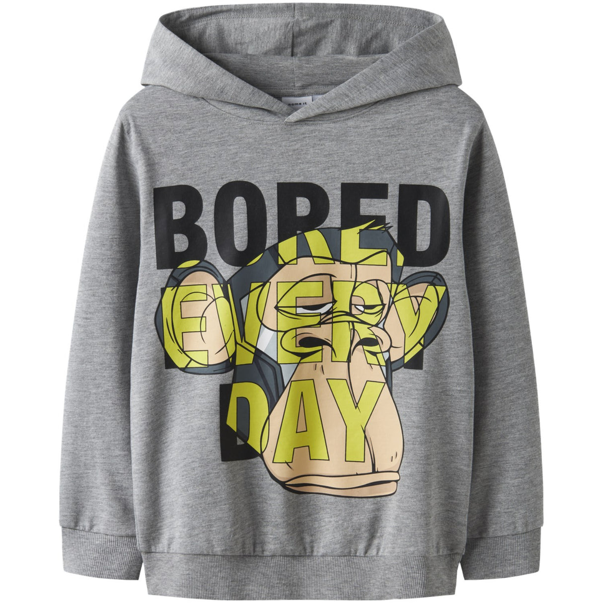 Name It Grey Melange Nkmdeep Bod Nreg Sweat Wh Bru Sky