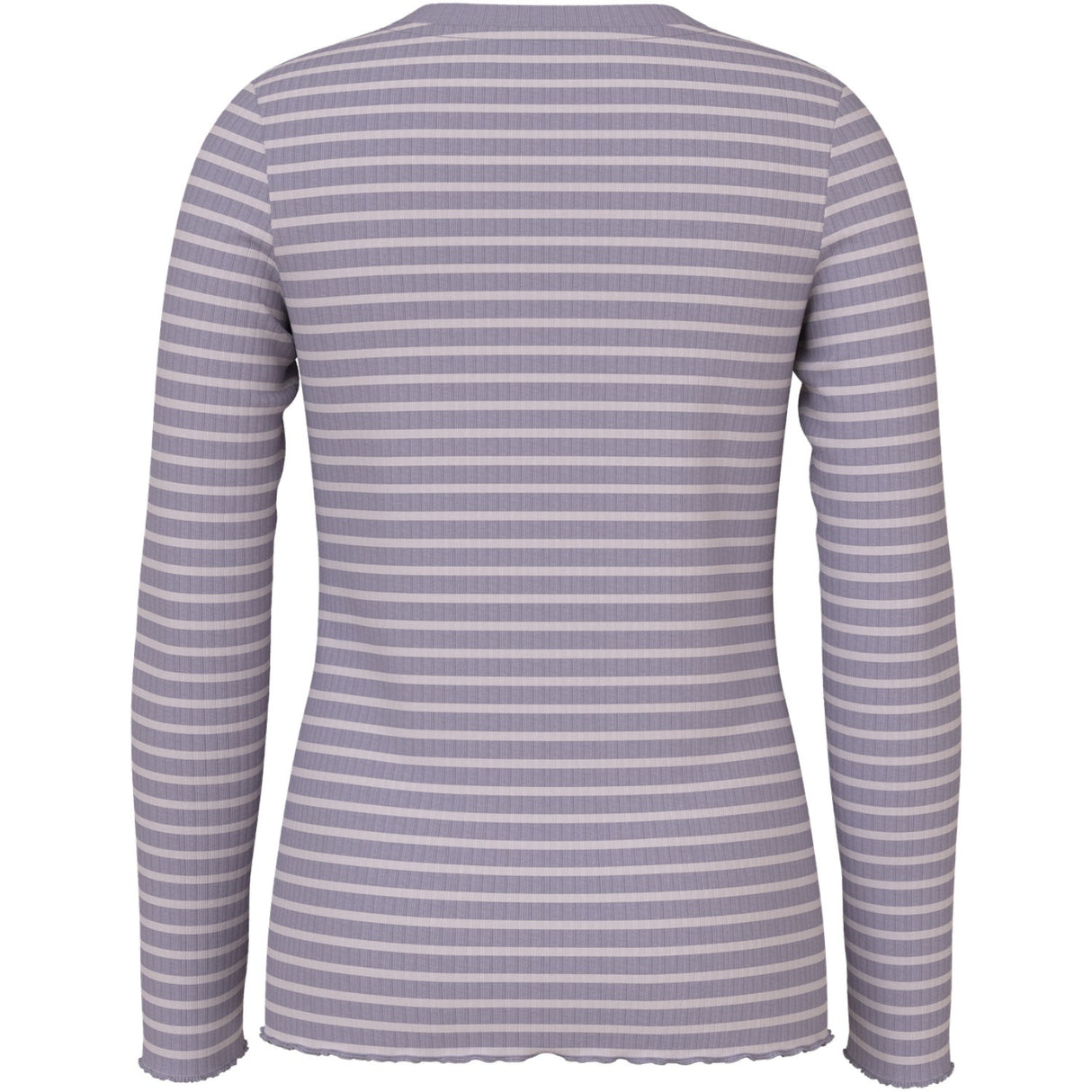 Name It Lavender Gray Lilac Marble Stripe Nmfvemma Ls Slim Top