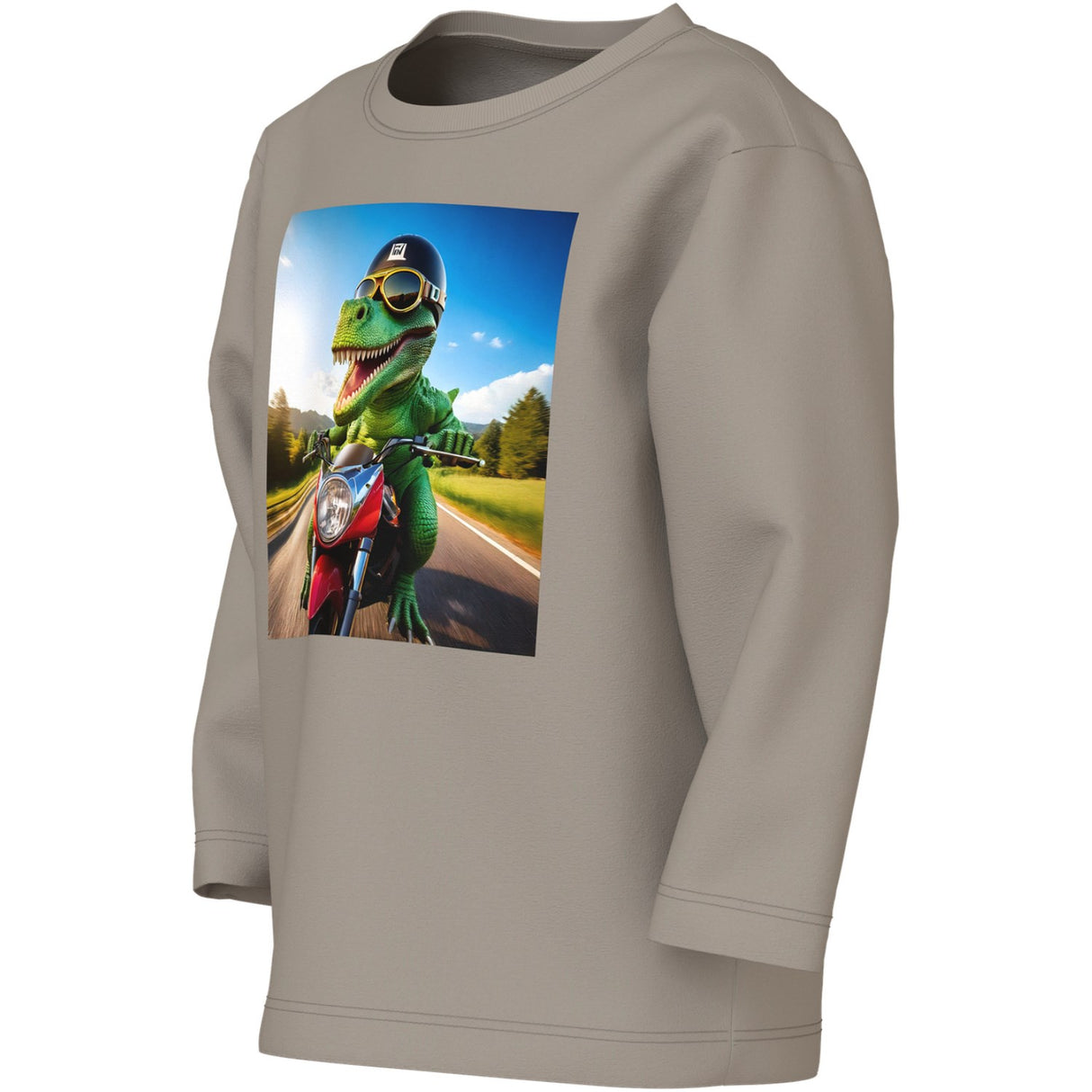 Name It Vintage Khaki Dino Motorcycle Nmmvoto Ls Nreg Top