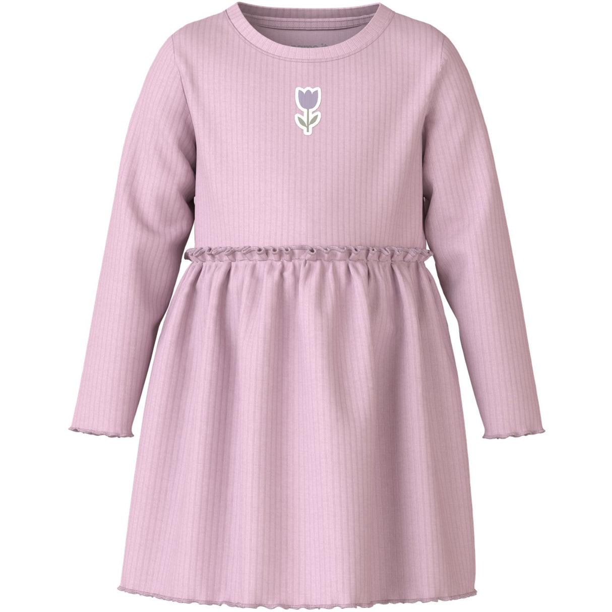 Name It Dawn Pink Tulip Nmfvemma Ls Kjole