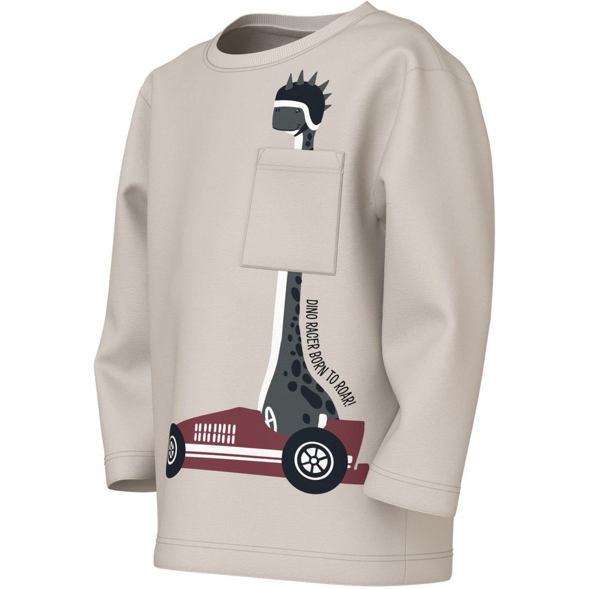 Name It Pumice Stone Dino Racer Nmmvilian Ls Nreg Top