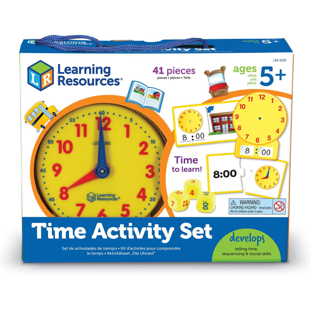 Learning Resources® Time Activity Sæt