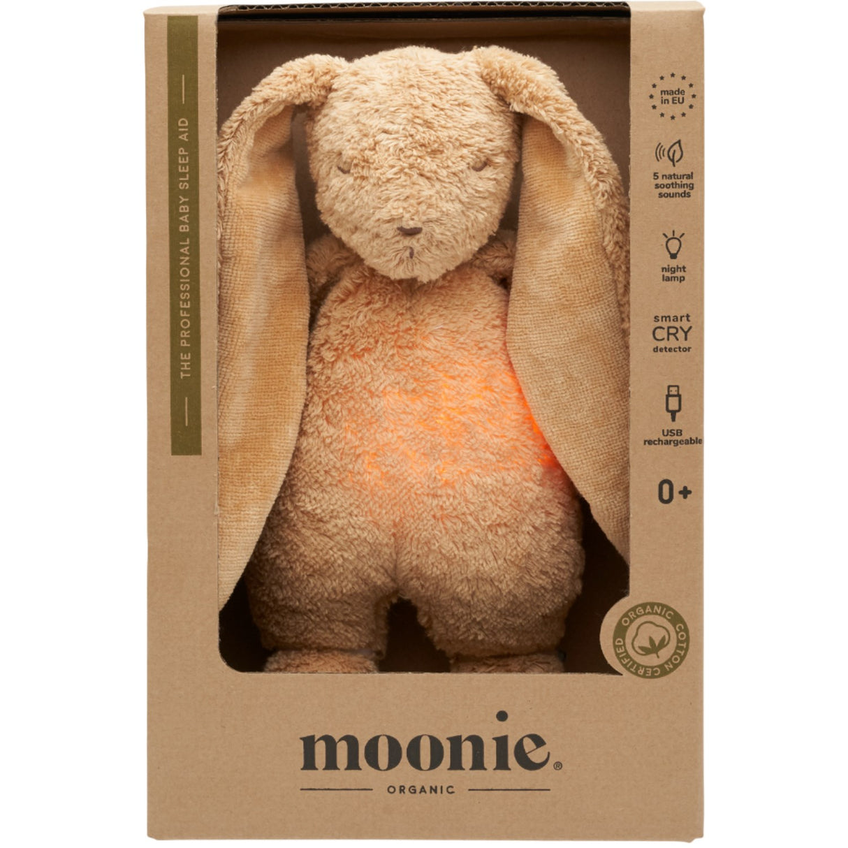 Moonie Cappucino 2.0 Organic Humming Kanin Med En Lampe
