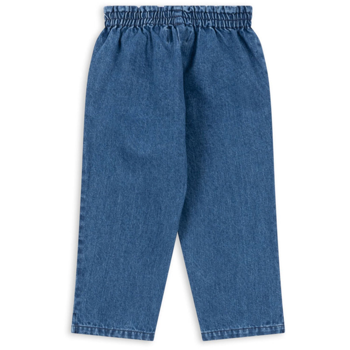 Konges Sløjd x Luksusbaby Denim Blue Magot Frill Bukser GOTS