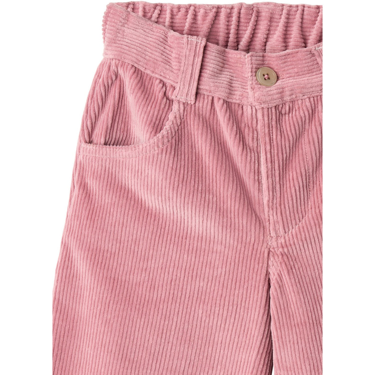 COPENHAGEN COLORS Rose Comb Corduroy Pant W. Wide Leg & Emb. At Backside Pocket