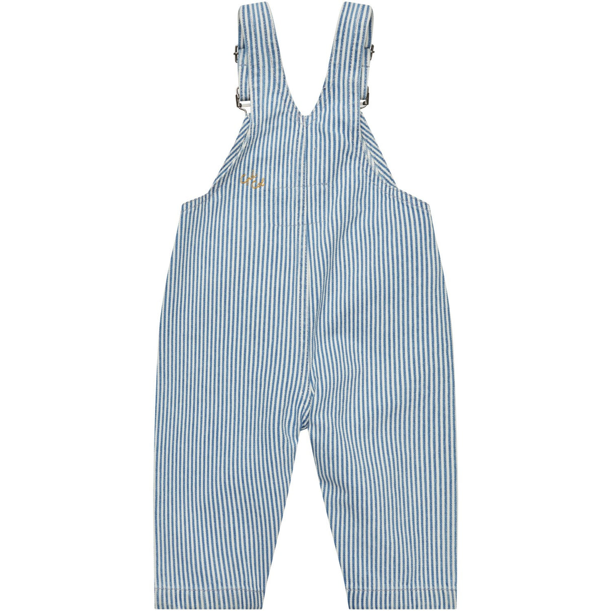 COPENHAGEN COLORS Denim Blue Stripe Y/D Twill Baby Smækbukser