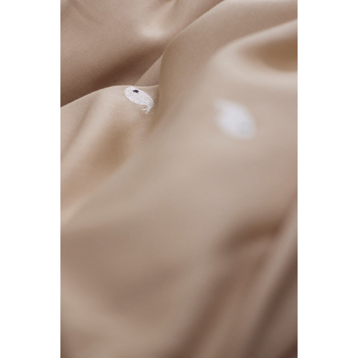 FILIBABBA Warm Grey Sengetøj Gots - Embroidered Christian The Whale