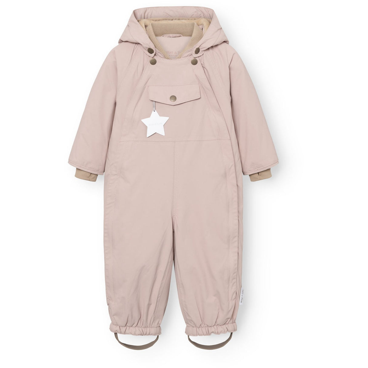 Mini A ture Cloudy Rose Matwisti Fleece Lined Snowsuit. GRS