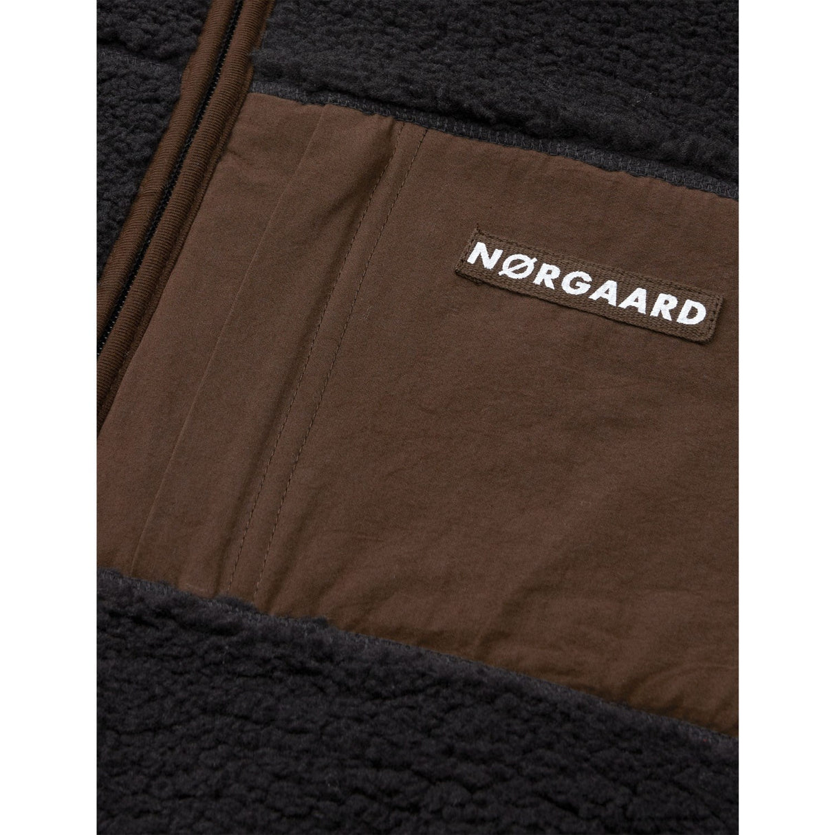 Mads Nørgaard Jet Black Bamse Fleece Jeffo Jakke