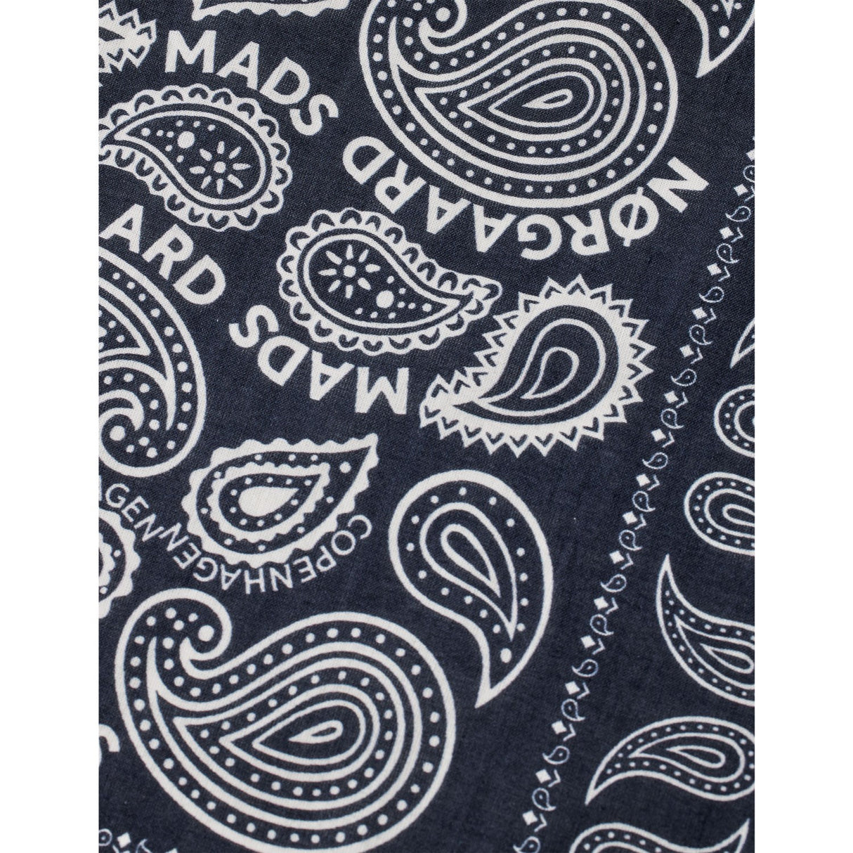 Mads Nørgaard Parisian Night Soft Bomuld Paisley Tørklæde Solid