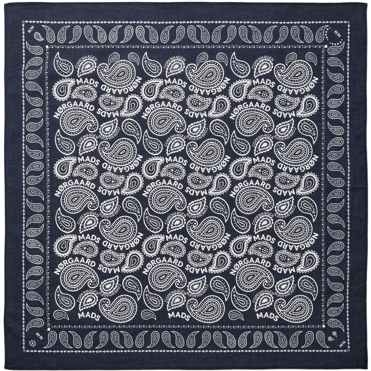 Mads Nørgaard Parisian Night Soft Bomuld Paisley Tørklæde Solid