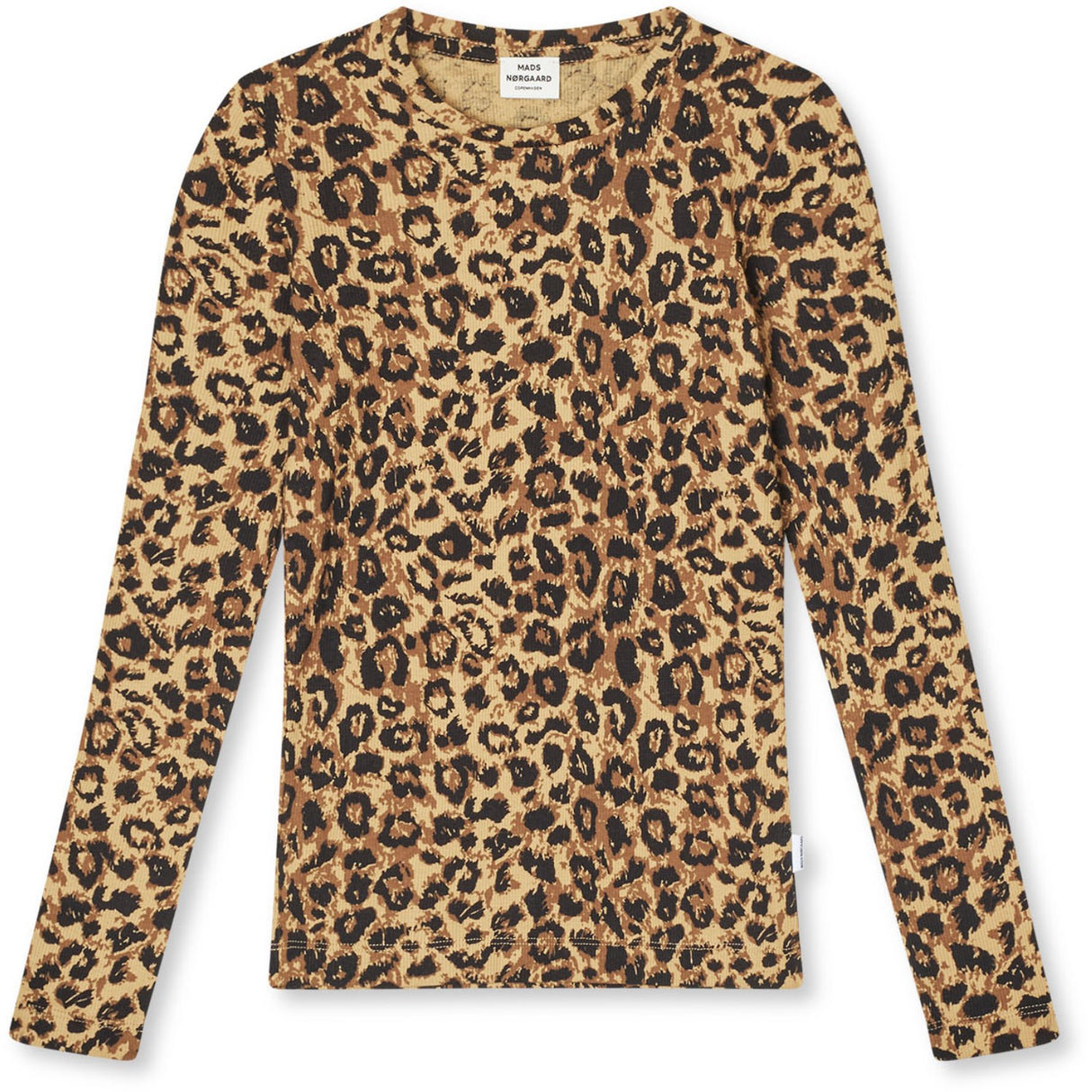Mads Nørgaard Leopard Aop/Black 2X2 Bomuld Aop Talino Bluse