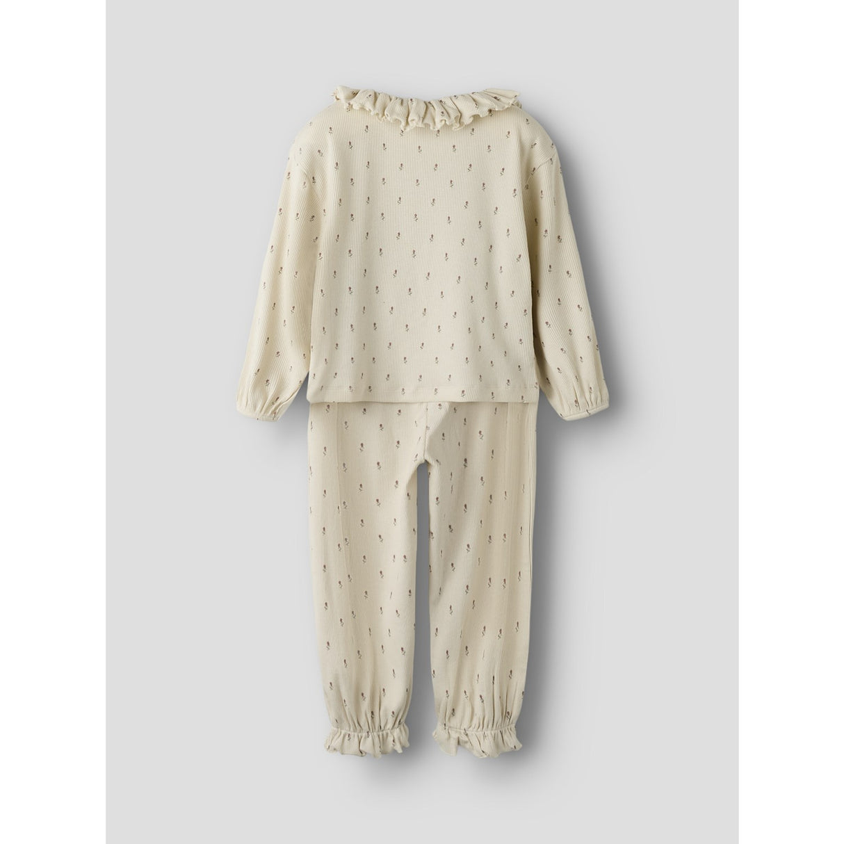 Lil'Atelier Turtledove Floral Nmfgago Rua Loose Night Sæt Lil