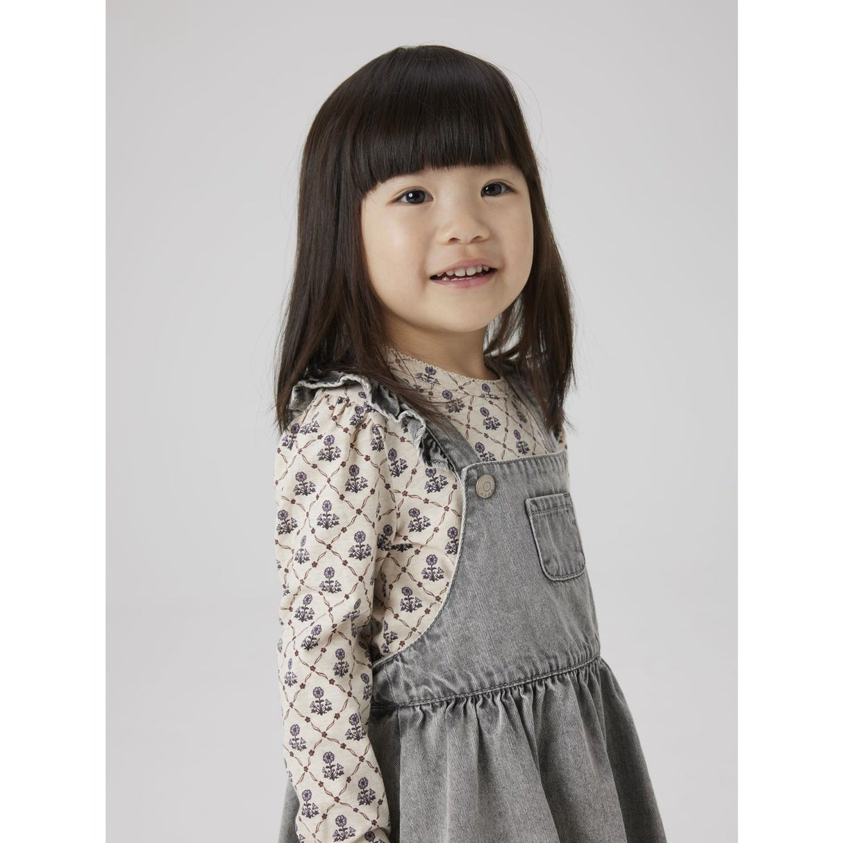 Name It Light Grey Denim Nmfalli Dnm Spencer 3005-Ov Lnoos