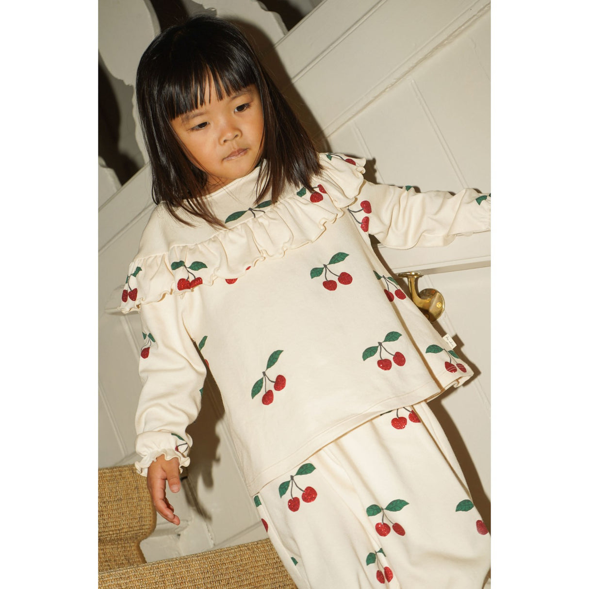 Konges Sløjd Ma Grande Cerise Glitter Malli Glitter Bluse GOTS