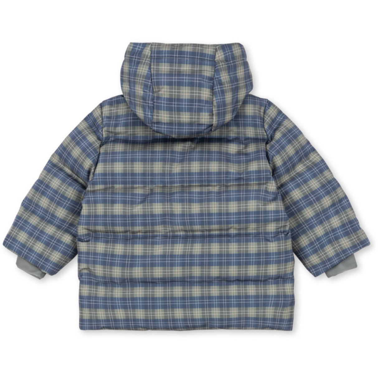Konges Sløjd Laurel Blue Check Magnum Down Jakke Print Grs
