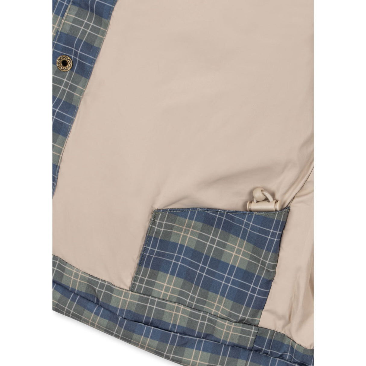 Konges Sløjd Laurel Blue Check Magnum Down Jakke Print Grs