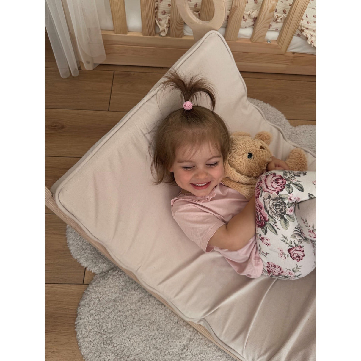 Woobiboo Natural Montessori Rocker Med Beige Madras L