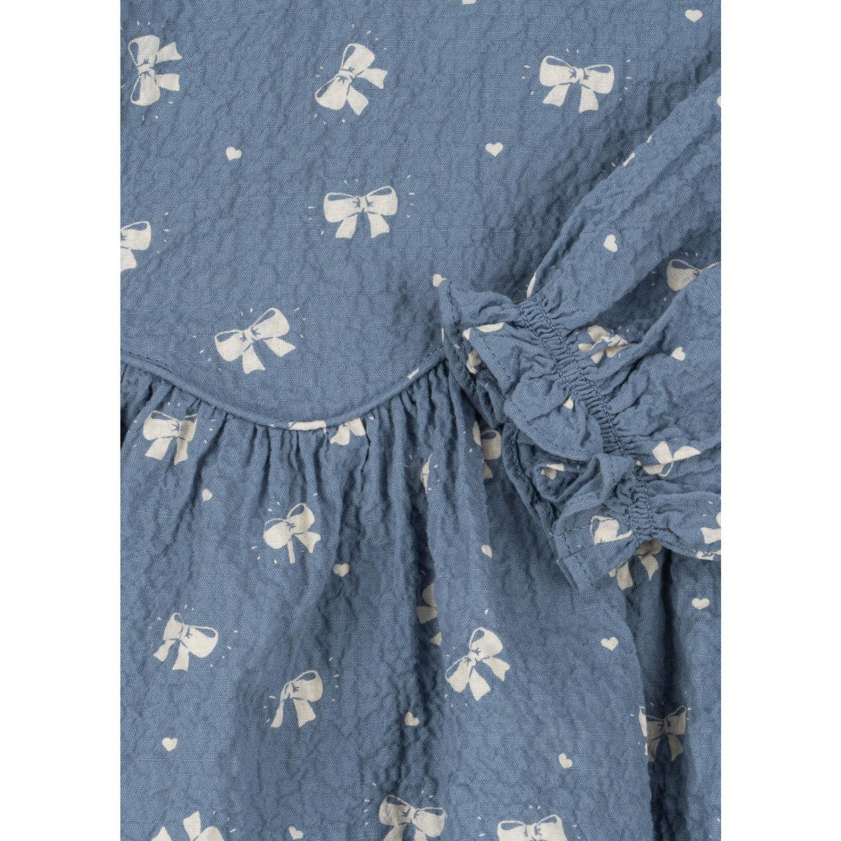 Konges Sløjd Boucle Blue Vida Bluse GOTS