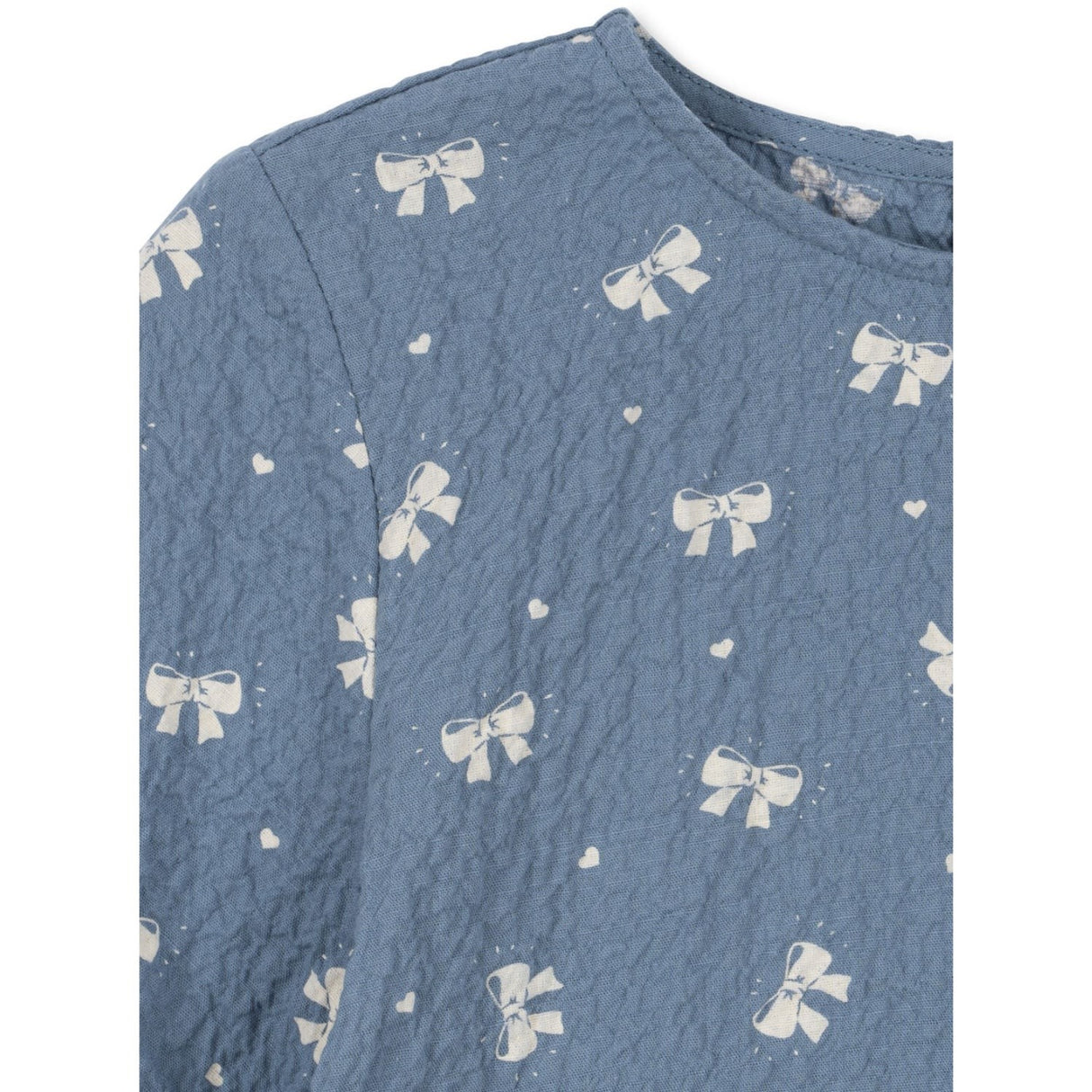 Konges Sløjd Boucle Blue Vida Bluse GOTS