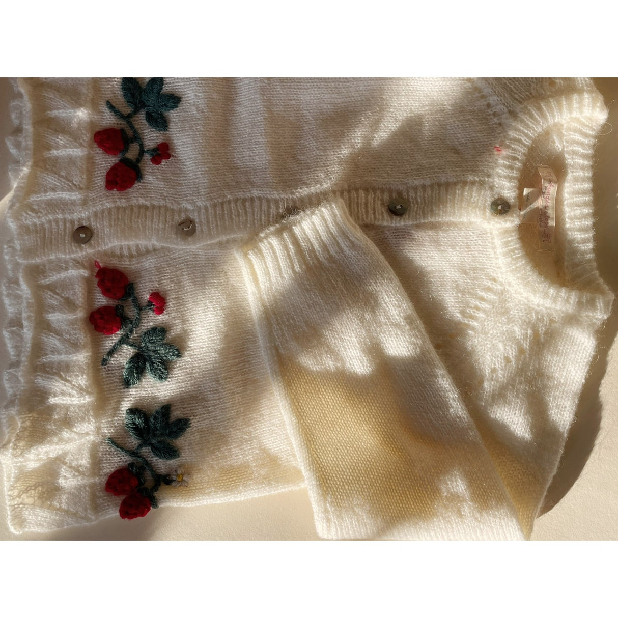 Konges Sløjd Bright White Minia Flæse Cardigan