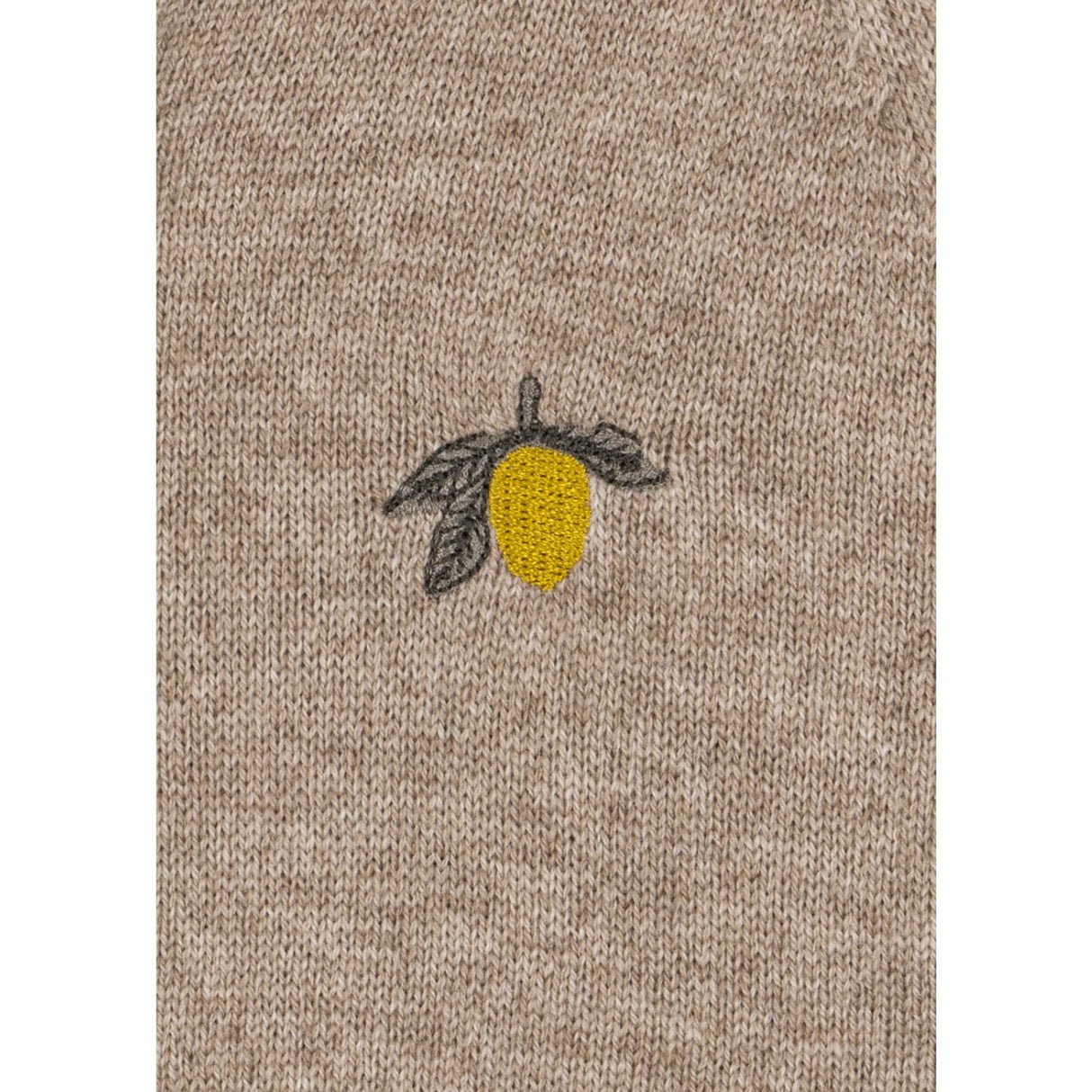 Konges Sløjd Light Brown Mattou Strik Onesie