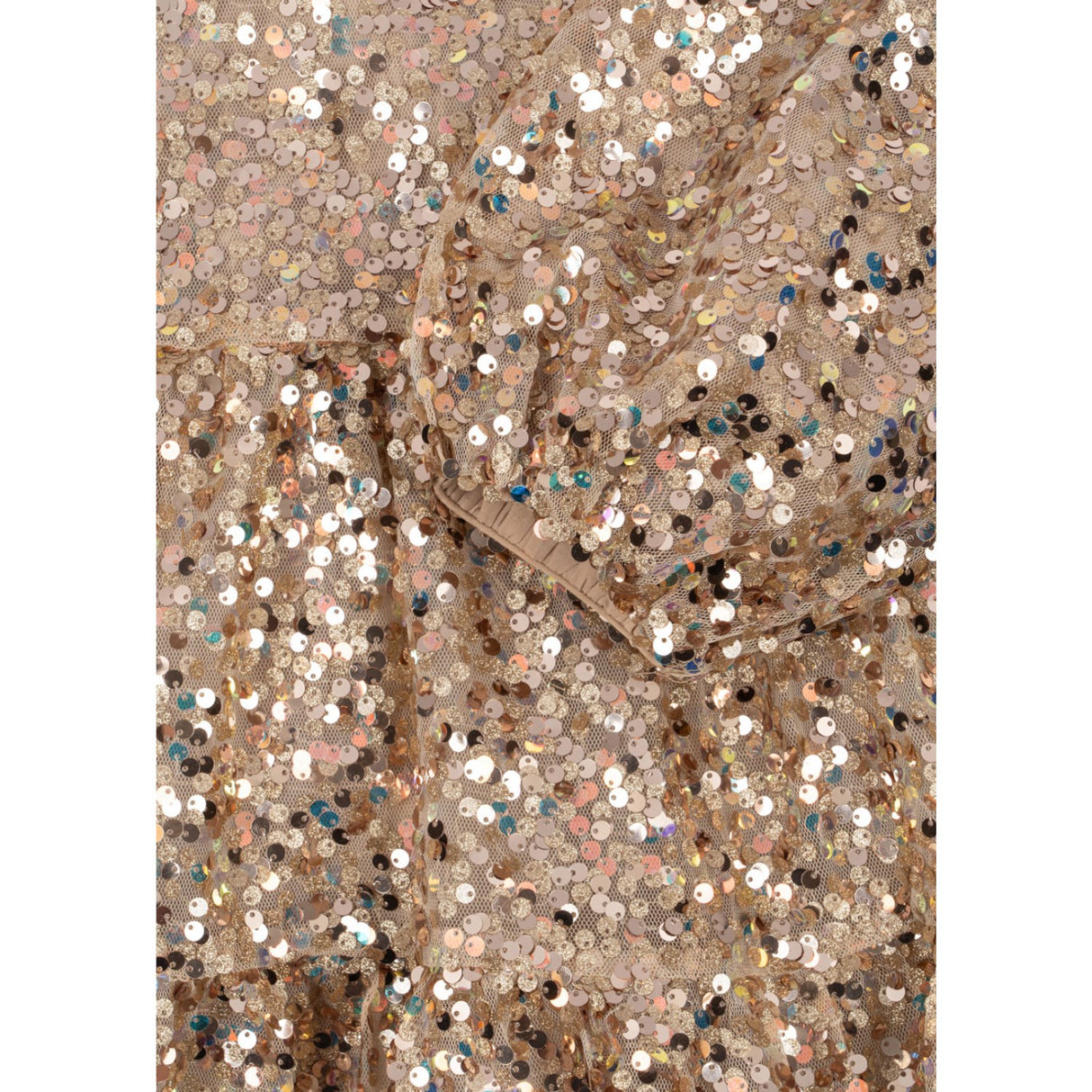 Konges Sløjd Gold Glitter Lila Sequins Sløjfe Kjole