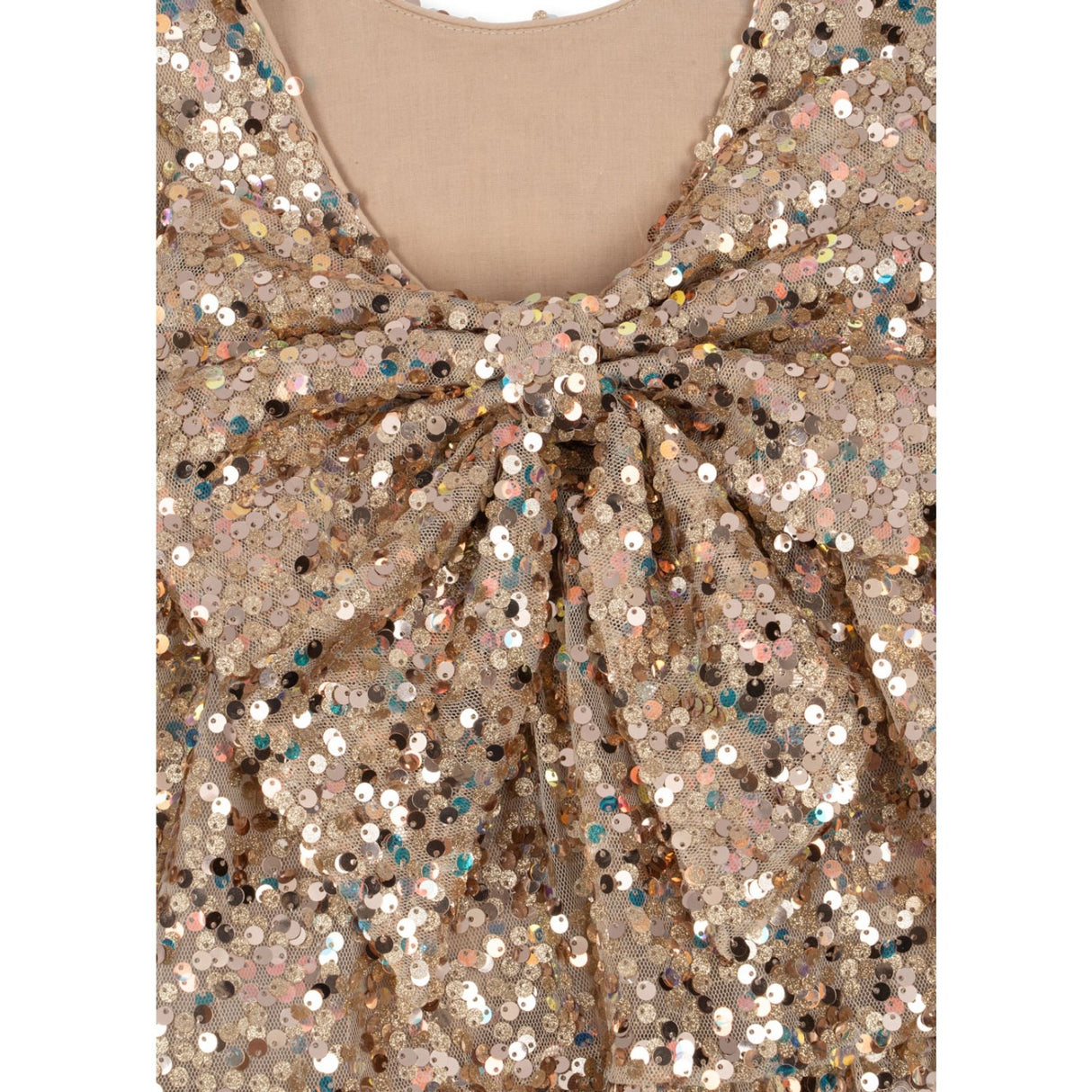 Konges Sløjd Gold Glitter Lila Sequins Sløjfe Kjole