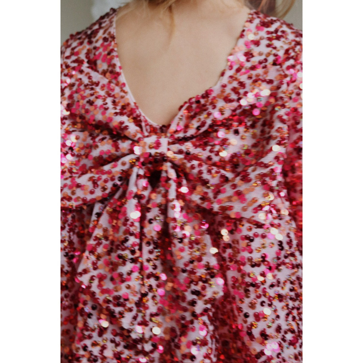 Konges Sløjd Sparkling Sangria Lila Sequins Sløjfe Kjole