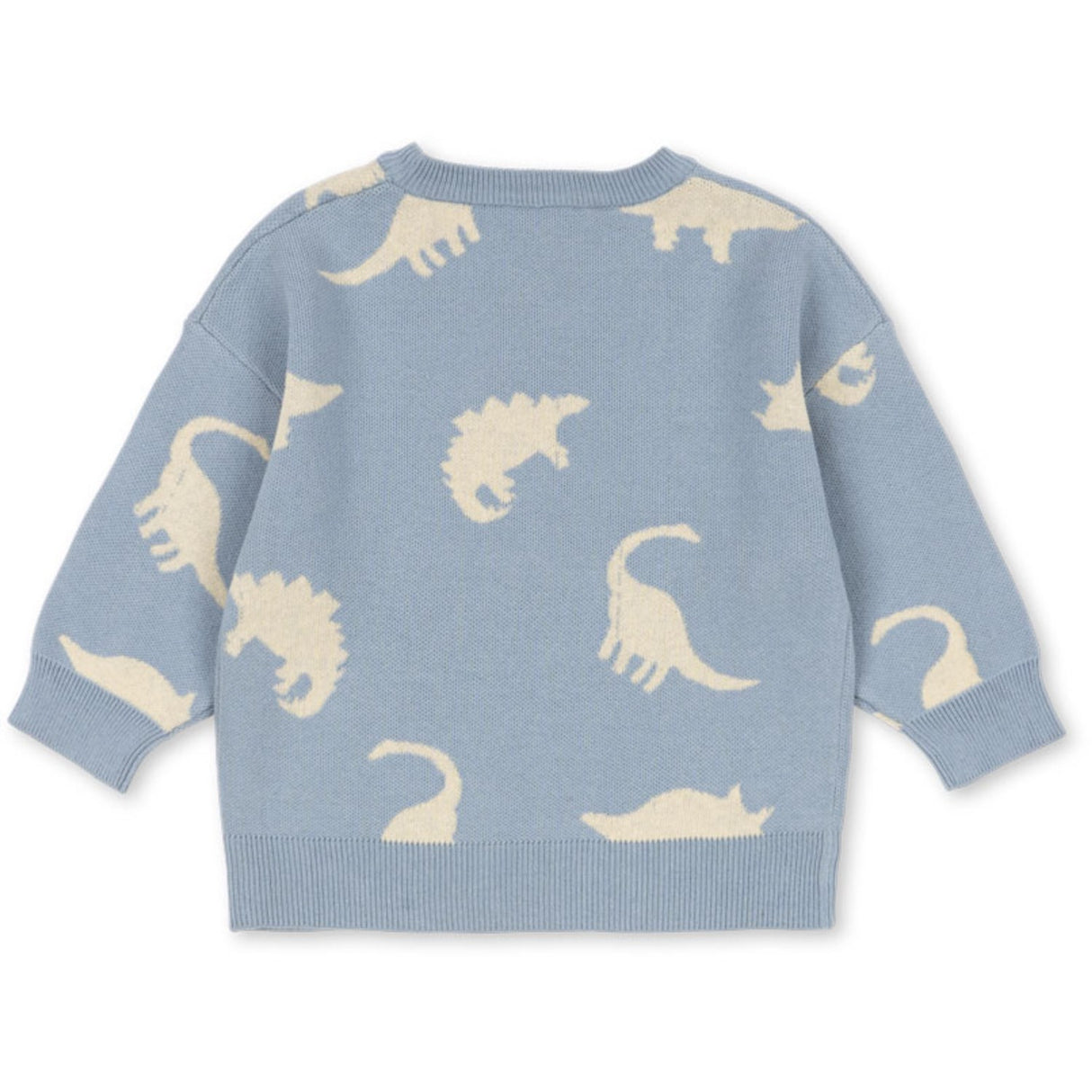 Konges Sløjd Dino Mist Lapis Strik Sweater GOTS