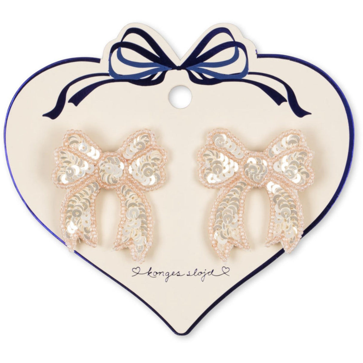 Konges Sløjd Cameo Rose 2 Pak Paliet Sløjfe Hair Clip